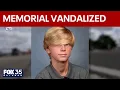 Memorial for slain teen vandalized in St Cloud