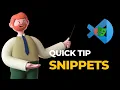 VSCode trick to write Playwright test block quicker User Snippet Playwright Tutorial - Part 84