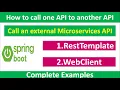 RestTemplate WebClient RestTemplate and WebClient use with example