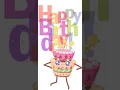 Happy Birt ay To You Cute Dancing Birt ay Cake Animated Text