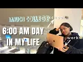 6AM College Day in My Life Baruch College Student Balancing School Work