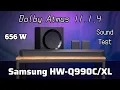 Download Lagu Samsung HW-Q990C/XL (656W) Dolby Atmos 11.1.4 Soundbar Sound Test @50% Volume