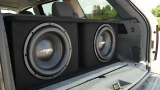 Skar 2 400 Watt SDR-2X12D4 Dual 12-inch Loaded Subwoofer Enclosure Demo