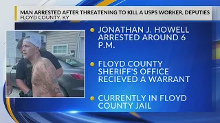 Man in Floyd County arrested after threatening to kill a USPS employee sheriff deputies