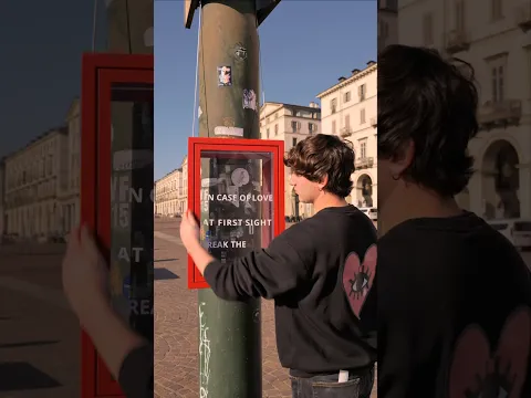 In case of love at first sight, break the glass #streetart