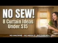 8 No-Sew DIY Curtain Ideas That Look EXPENSIVE in 2026 Budget Window Treatments