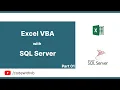 Connect Excel To SQL Server Using