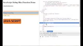 TAMIL STRINGS SLICE METHOD IN JAVASCRIPT DEMO