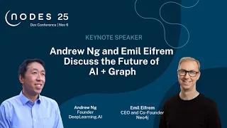 Thumbnail for Live from NODES 2025 | Keynote: Fireside Chat with Andrew Ng and Emil Eifrém – AMER video