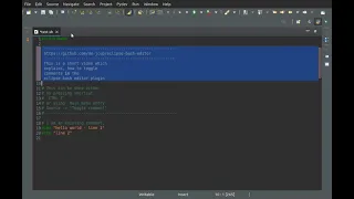 eclipse bash editor toggle comments