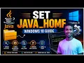 How to Set JAVA - HOME Environment Variable in Windows Step-by-Step Guide