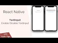 React Native TextInput