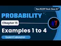 Chapter 15 Probability Examples 1 to 4 Exercise 15 1 Class 10 Maths NCERT Maths