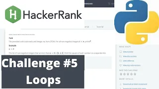 Hakerrank Python Challenge Loops
