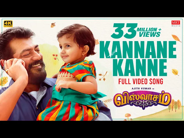 Download MP3 Kannaana Kanney Full Video Song | Viswasam Video Songs | Ajith Kumar, Nayanthara | D Imman | Siva-4K