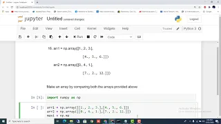 Make an array by comparing both the arrays provided above