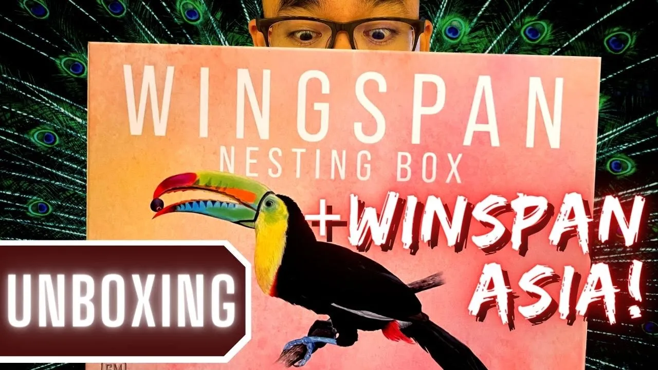 Wingspan Nesting Box Unboxing | Wingspan Asia reveal & first reaction!