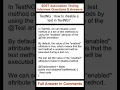 TestNG SELENIUM JAVA How to disable a test in TestNG