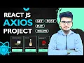 React JS Axios Project DummyJSON Products API Full CRUD GET POST PUT DELETE