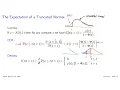 Lecture 5 Part 5 - Calculating the Mean of a Truncated Normal Distribution
