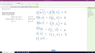 ACSL 1 - Recursive Functions 2