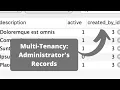 Multi-Tenancy Users See Admin s Records