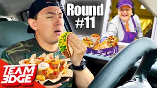 Drive-Thru Merry Go Round Challenge extreme eating