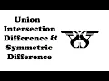 195 How to Perform Set Operation in Python Union Intersection Difference Symmetric Difference