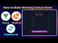 Build a Contact Form with EmailJS Vue 3 Tailwind CSS 4 - No Backend Needed