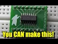 How to design and produce an SMD to Through Hole adapter DIY for Beginners