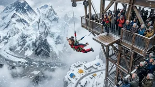 Immersive Storm Wind ASMR During Epic Free Fall+-Asmr Bungee Jumping