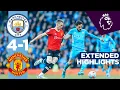DE BRUYNE AND MAHREZ TURN MANCHESTER BLUE MAN CITY 4-1 MAN UTD EXTENDED HIGHLIGHTS