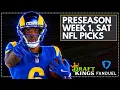 LIVE NFL Preseason DFS Picks Saturday DraftKings FanDuel Lineups
