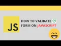 Javascript validation form