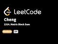 LeetCode 1314 Matrix Block Sum