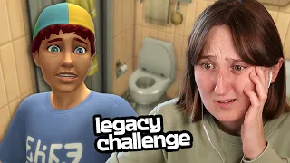 Trapping my Sim in the bathroom until they starve | Nightmare Legacy Challenge #126