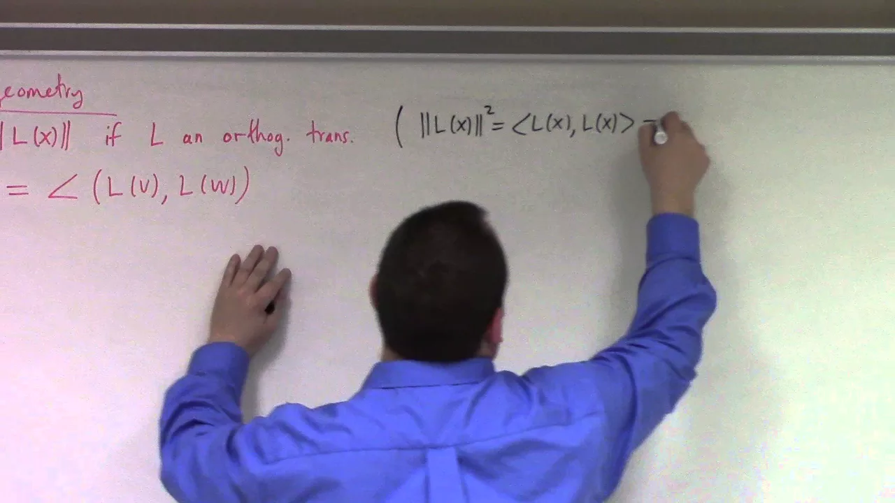 Linear Algebra: April 11, orthogonal transformations,  real spectral theorem, quadratic forms
