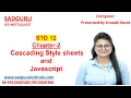 STD 12 Chp-2 Cascading Style Sheets PART 1 Theory Practical