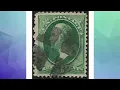 USA 3 cents Philately Green George Washington - Stamp Value