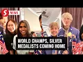 Download Lagu World champs and silver medalists flying home