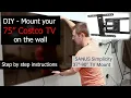 How to Mount your 75 Costco TV on the wall