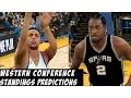 2017 NBA Western Conference Standings Prediction