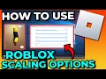 How To Use Scaling Options In Roblox To Adjust Height Width Head Proportions And Body Type