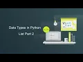 List Part 2 Add and Remove Items