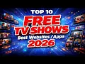 Top 10 Best FREE WEBSITES to Watch TV Shows Online 2026