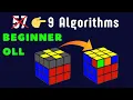 EASY 2-LOOK OLL ONLY 9 ALGORITHMS EASY CFOP TUTORIAL