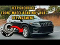 2014 - 2022 Jeep Cherokee Front Wheel Hub Bearing Replacement