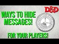 Ciphers Codes To Hide Secret Messages For Your Players In Your D D or TTRPG Campaigns