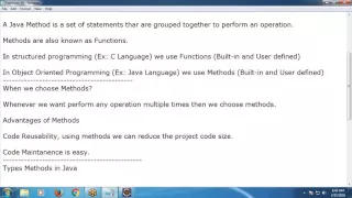 Java Tutorial 9 User Defined Methods in Java
