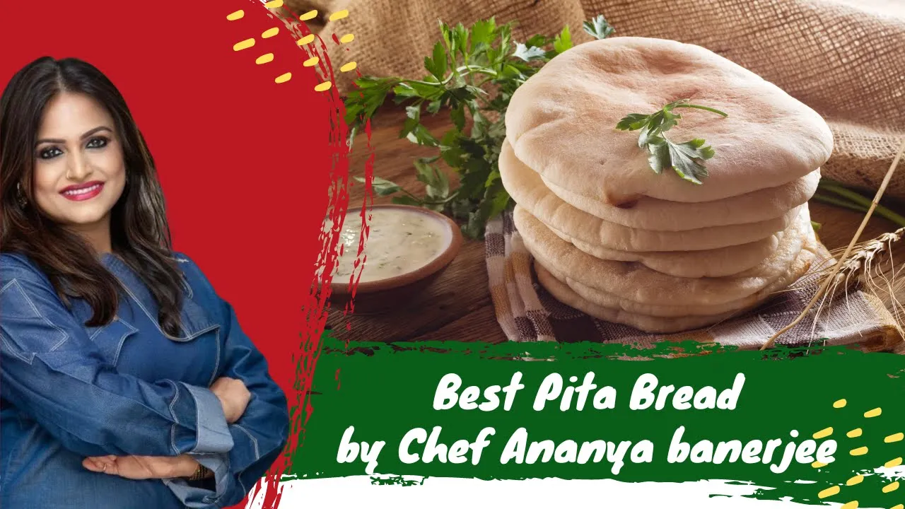 Pita Bread Recipe with Yeast in Hindi   Middle Eastern Bread Recipe   Chef Ananya Banerjee